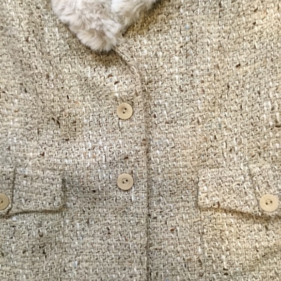 Blazer Femme Minuet – Tweed Laine Mélangée Marron – Taille 12 – Occasion Excellent état